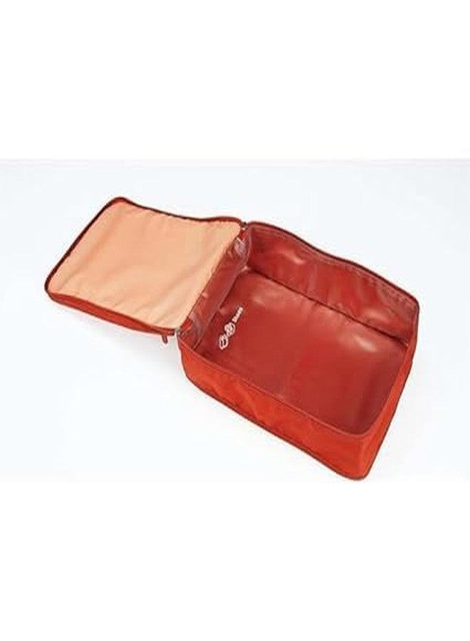 TAGUDA 7pcs Set Travel Organizer Pouches/Packing Cubes/Space Saver Bags for Clothes/Toiletry Kit/Underwear/Makeup Kit/Travelling Pouch (RED) - Image 2